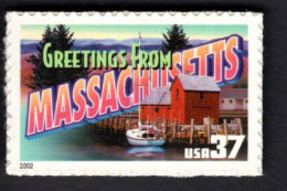 2017230803 2002  SCOTT 3716 (XX) POSTFRIS MINT NEVER HINGED - GREETINGS FROM AMERICA - MASSACHUSETTS - Unused Stamps