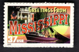 20172310828 2002  SCOTT 3719 (XX) POSTFRIS MINT NEVER HINGED - GREETINGS FROM AMERICA - MISSISSIPPI - Nuevos