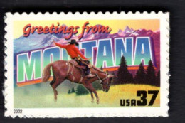 2017231271 2002  SCOTT 3721 (XX) POSTFRIS MINT NEVER HINGED - GREETINGS FROM AMERICA - MONTANA - Nuevos