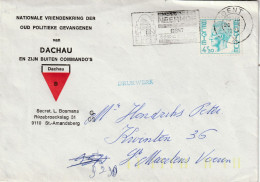 België 1975, National Circle Of Friends Of Former Political Prisoners Of Dachau And His Outside Commandos - Lettres & Documents