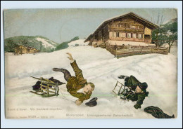 P3K29/ Wintersport Rodeln AK 1906 Schweiz - Olympische Spiele