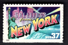 2017245629 2002  SCOTT 3727 (XX) POSTFRIS MINT NEVER HINGED - GREETINGS FROM AMERICA - NEW YORK - Unused Stamps