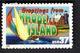 2017247102 2002  SCOTT 3734 (XX) POSTFRIS MINT NEVER HINGED - GREETINGS FROM AMERICA - RHODE ISLAND - Unused Stamps