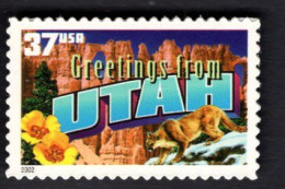 2017248371 2002  SCOTT 3739 (XX) POSTFRIS MINT NEVER HINGED - GREETINGS FROM AMERICA - UTAH - Unused Stamps