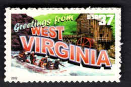 2017249004 2002  SCOTT 3743 (XX) POSTFRIS MINT NEVER HINGED - GREETINGS FROM AMERICA - WEST VIRGINIA - Nuovi