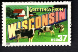 2017249214 2002  SCOTT 3744 (XX) POSTFRIS MINT NEVER HINGED - GREETINGS FROM AMERICA - WISCONSIN - Nuevos