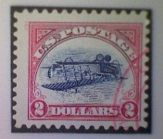 United States, Scott #4806a, Used(o), 2013, Inverted Jenny, Single, $2, Blue, Black, And Red - Used Stamps