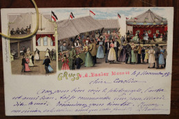 AK 1898 Cpa Gruss Aus Gruß V.D. Basler Mess Litho Schweiz Switzerland Bâle Basel Rare ! - Altri & Non Classificati