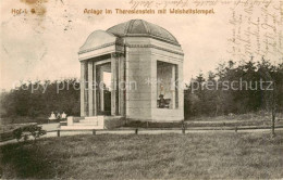 73823445 Hof Saale Anlage Im Theresienstein Mit Weisheitstempel Hof Saale - Hof