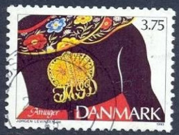 DANEMARK - Broche En Vermeil Avec Monogramme Du Propriétaire, Amager - Oblitérés