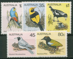 Australien 1980 Vögel Papagei Magpie 715/19 A Postfrisch - Nuevos