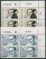 Israel 1988 Widerstandskämpfer 1103/04 Plattenblock Postfrisch (C61847) - Unused Stamps (without Tabs)