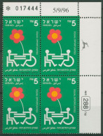 Israel 1996 Chancengleichheit F.Behinderte 1408 Plattenblock Postfrisch (C61969) - Unused Stamps (without Tabs)