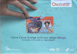 France. Formulaire Demande Echange Carte Orange Pour Navigo + Envelope - Zonder Classificatie