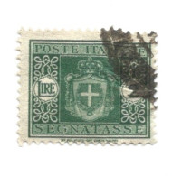 (REGNO D'ITALIA) 1945, SEGNATASSE, STEMMA SENZA FASCI - 2 Francobolli Usati - Postage Due