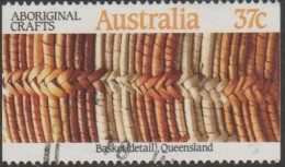 AUSTRALIA - USED 1987 37c Aboriginal Craft Vending Machine Booklet - Basket Weaving - Usati