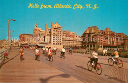 73764036 Atlantic_City_New_Jersey Bicycling Along The Wooden Way - Altri & Non Classificati