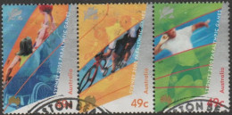 AUSTRALIA - USED 2000 $1.47 Sydney Paralympic Games Strip Of Three - Used Stamps