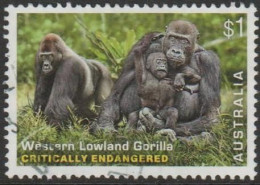 AUSTRALIA - USED 2016 $1.00 Stamp Collecting Month: Critically Endangered Animals - Western Lowland Gorilla - Used Stamps