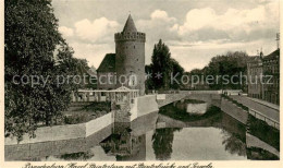 73817594 Brandenburg  Havel Steintorturm Mit Steintorbruecke Und Pergola  - Brandenburg