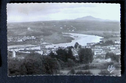 Cp, 64, Ciboure, Vue Sur La Nivelle Et Le Pays Basque Prise De La Tour De Bordagain, Voyagée 1956, Ed. L. Chatagneau - Ciboure