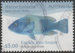 AUSTRALIA - USED 2024 $3.00 Marine Emblems - Eastern Blue Groper, New South Wales - Used Stamps