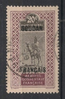 SOUDAN - 1921 - N°YT. 26 - Targui 20c Brun Et Noir - Oblitéré / Used - Gebraucht