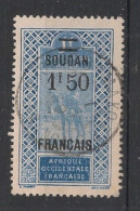 SOUDAN - 1922-27 - N°YT. 49 - Targui 1f50 Sur 1f Bleu - Oblitéré / Used - Gebruikt