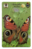 Papillon Butterflies Peacock Butterfly Télécarte Angleterre Royaume-Unis Phonecard (K 264) - Collections