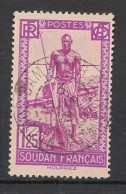 SOUDAN - 1931-38 - N°YT. 80 - Batelier 1f25 - Oblitéré / Used - Gebruikt