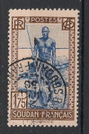 SOUDAN - 1931-38 - N°YT. 82 - Batelier 1f75 - Oblitéré / Used - Gebruikt