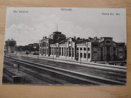 Siedlce, Dt. Schiedlitz, Bahnhof, Deutsche Feldpost, Danzig, 1917 - Danzig