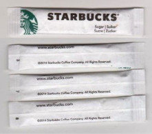 3 Sachets Stick Sucre " STARBUCKS " (S311) _Di509 - Zucchero (bustine)