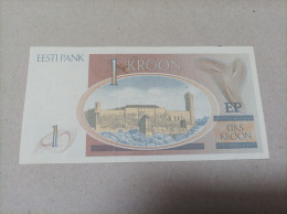 Billete Estonia, 1 Krooni, Año 1992, Serie AA, UNC - Estonie