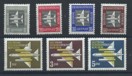 Allemagne RDA PA N°1/7** (MNH) 1957 - Avions - Luftpost