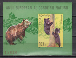 Romania 1980 - Wild Animals: Brown Bears, Mi-nr. Bl. 168 Imperforated, MNH** - Nuovi