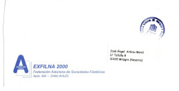 ESPAÑA SPAIN CC DIRECCION GENERAL DE CORREOS EXFILNA 2000 AVILES ASTURIAS - Postage Free