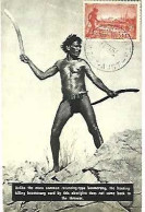 Australia & Maxi, Centenary Of Victoria, The Hunting Killing Boomerang, Perth 1957 (686861) - Autres & Non Classés