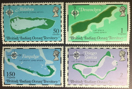 British Indian Ocean Territory BIOT 1975 Maps MNH - Brits Indische Oceaanterritorium