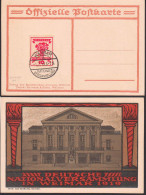 Weimar National-Versammlung SSt. 1.7.19  Auf Sonderkarte Mit Theater U. Goethe- Schiller-Denkmal - Franking Machines