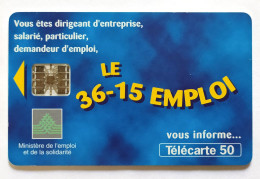 Télécarte France - 3615 Emploi - Unclassified