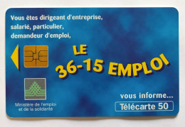 Télécarte France - 3615 Emploi - Unclassified
