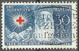 Schweiz Suisse Pro Juventute 1928: Henri Dunant Zu WI 48 Mi 232 Yv 234 Mit ⊙ Osterpost BEIZEITEN Aufgeben (Zu CHF 12.50) - Pâques