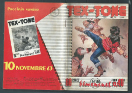 Tex-Tone N° 156 - Bimensuel  " Le Souvenir De Ben " - D.L.4è TRI. 1963  - Tex0105 - Petit Format