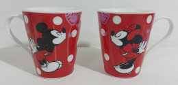 I108176 Coppia Tazze Da Latte In Ceramica Disney - Topolino E Minnie - Kopjes