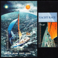 South Africa - 2001 - Round The World Yacht Race - Mint Stamp + Souvenir Sheet - Ongebruikt