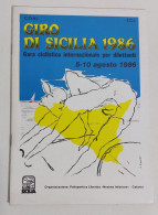 47857 Depliant Giro Di Sicilia 1986 - Gara Ciclistica Internazionale Dilettanti - Deportes