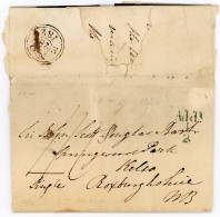 1826, Entire Mourning Cover London-Kelso (Scotland) With Excellent Wax Seal "register Of College Of Arms' In Black - ...-1840 Voorlopers