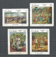 Caribbean 1970 Year , Used Stamps Painting Mi.# 1636-39 - Gebraucht