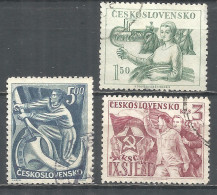 Czechoslovakia 1949 Year Used  Stamps Set  - Usati